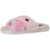 Volcom Women’s Lived in Lounge Faux Fur Slide Sandal(Tie Dye)