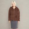 Volcom Women’s Lived in Lounge Phuz Up Sherpa Zip Fleece Jacket(Chocolate)