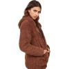 Volcom Women’s Lived in Lounge Phuz Up Sherpa Zip Fleece Jacket(Dark Clay)