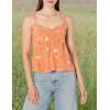 Volcom Women’s Mucho Mahalo Cami Top(Dark Coral)