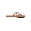 Volcom Women’s New School Strappy Flip Flop Sandal – Flat Slide with Comfort Foam Footbed, Natural, 8