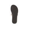 Volcom Women’s New School Strappy Flip Flop Sandal – Flat Slide with Comfort Foam Footbed, Natural, 8