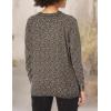 Volcom Women’s Over N Out Crew Neck Sweater(Black Floral Print)