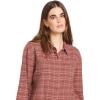 Volcom Womens Plaid to Meet U Long Sleeve Flannel Shirt(Chestnut Brown)
