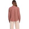 Volcom Womens Plaid to Meet U Long Sleeve Flannel Shirt(Chestnut Brown)
