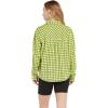 Volcom Womens Plaid to Meet U Long Sleeve Flannel Shirt(Lime)
