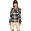 Volcom Womens Plaid to Meet U Long Sleeve Flannel Shirt(Multi)