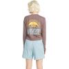 Volcom Womens Pocket Dial Long Sleeve Tee(Slate Grey)