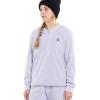 Volcom Women’s Polar Fleece Crew Snowboard Sweatshirt(Lilac Ash S4)