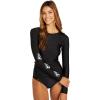 Volcom Women’s Simply Core Long Sleeve Rashguard UPF 50+(Black)