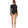 Volcom Women’s Simply Core Long Sleeve Rashguard UPF 50+(Black)
