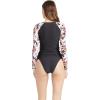 Volcom Women’s Simply Core Long Sleeve Rashguard UPF 50+(Electric Coral)