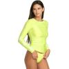 Volcom Women’s Simply Core Long Sleeve Rashguard UPF 50+(Island Green)