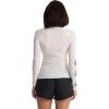 Volcom Women’s Simply Core Long Sleeve Rashguard UPF 50+(Star White Tide)