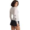 Volcom Women’s Simply Core Long Sleeve Rashguard UPF 50+(Star White Tide)
