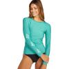 Volcom Women’s Simply Core Long Sleeve Rashguard UPF 50+(Turquoise)
