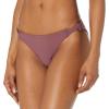 Volcom Women’s Simply Seamless Hipster Swimsuit Bikini Bottom (Regular & Plus Sizes)(Eggplant)