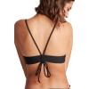 Volcom Women’s Simply Seamless Scoop Neck Swimsuit Bikini Top (Regular & Plus Sizes)(Black)