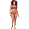 Volcom Women’s Simply Seamless Scoop Neck Swimsuit Bikini Top (Regular & Plus Sizes)(Eggplant)