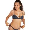 Volcom Women’s Simply Seamless Scoop Neck Swimsuit Bikini Top (Regular & Plus Sizes)(Midnight Blue)