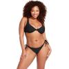 Volcom Women’s Simply Seamless Skimpy Tie Side Swimsuit Bikini Bottom(Black 1)