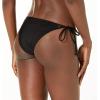 Volcom Women’s Simply Seamless Skimpy Tie Side Swimsuit Bikini Bottom(Black)