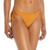 Volcom Women’s Simply Seamless Skimpy Tie Side Swimsuit Bikini Bottom(Bronze)