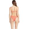Volcom Womens Simply Seemless V Neck Swimsuit Bikini Top(Electric Pink)