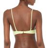 Volcom Womens Simply Seemless V Neck Swimsuit Bikini Top(Lime Ice)