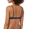 Volcom Womens Simply Seemless V Neck Swimsuit Bikini Top(Midnight Blue)