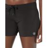 Volcom Women’s Simply Solid 5-Inch Swim Surf Boardshort(Black White)