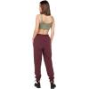 Volcom Women’s Stone Stacked Slim Fit Jogger Pant(Burgundy)