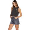 Volcom Womens Stone Step High Rise Denim Short(Vintage Black)