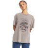 Volcom Women’s Stone Tech Quck Drying Short Sleeve Tee(Slate Grey)