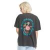 Volcom Womens Stones Throw Short Sleeve Boyfriend Tee – Organic Cotton Jersey T-Shirt(Black)