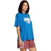 Volcom Womens Stones Throw Short Sleeve Boyfriend Tee – Organic Cotton Jersey T-Shirt(Royal)