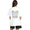 Volcom Womens Stones Throw Short Sleeve Boyfriend Tee – Organic Cotton Jersey T-Shirt(Star White White)