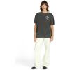 Volcom Womens Stones Throw Short Sleeve Boyfriend Tee – Organic Cotton Jersey T-Shirt(Vintage Black Stones)