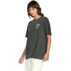 Volcom Womens Stones Throw Short Sleeve Boyfriend Tee – Organic Cotton Jersey T-Shirt(Vintage Black Stones)