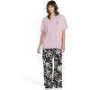 Volcom Womens Stones Throw Short Sleeve Boyfriend Tee – Organic Cotton Jersey T-Shirt(Violet Ice)