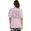 Volcom Womens Stones Throw Short Sleeve Boyfriend Tee – Organic Cotton Jersey T-Shirt(Violet Ice)