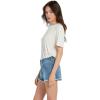 Volcom Womens Stoney Stretch Cut Off Denim Short(Jasper Blue)