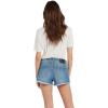 Volcom Womens Stoney Stretch Cut Off Denim Short(Jasper Blue)