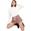 Volcom Womens Strutin Stone Elastic Waist Short(Raisin)