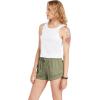Volcom Women’s Sunday Strut Elastic Waist Short(Light Army)
