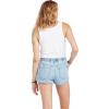 Volcom Women’s Sunday Strut Elastic Waist Short(Pale Blue)