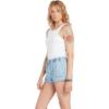 Volcom Women’s Sunday Strut Elastic Waist Short(Pale Blue)