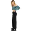 Volcom Womens Thisthatthem Skate Relaxed Fit Chino Pant(Black)