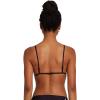 Volcom Womens Tri Bikini Top – Sustainable Slide-tri Swim Top with Adjustable Halter and Removable Cups(Black Solid)