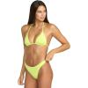 Volcom Womens Tri Bikini Top – Sustainable Slide-tri Swim Top with Adjustable Halter and Removable Cups(Island Green)